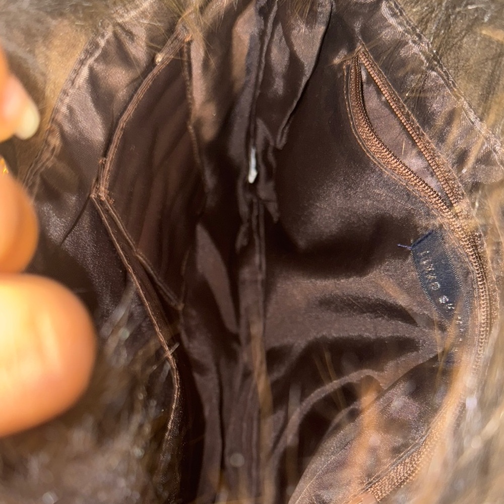 Authentic Junko Shimada Chic Brown Fur Tote Bag - Picture 9 of 10